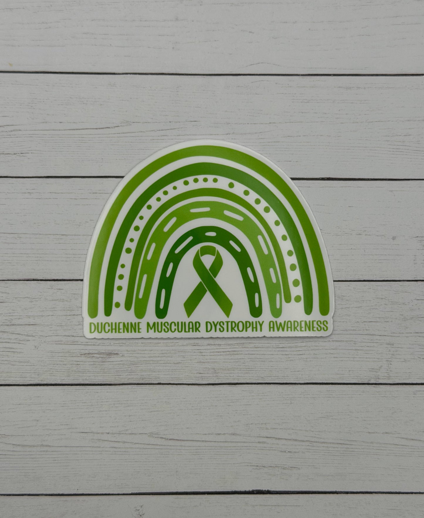 Duchenne Muscular Dystrophy Awareness Rainbow Sticker or Magnet
