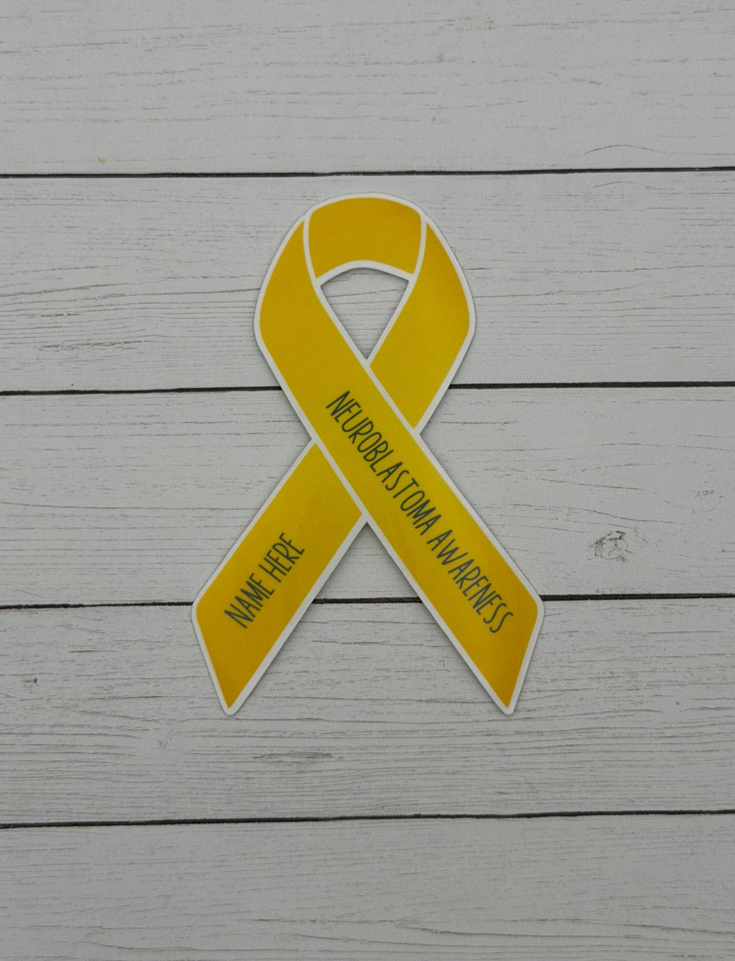 Neuroblastoma Awareness Custom Ribbon Sticker