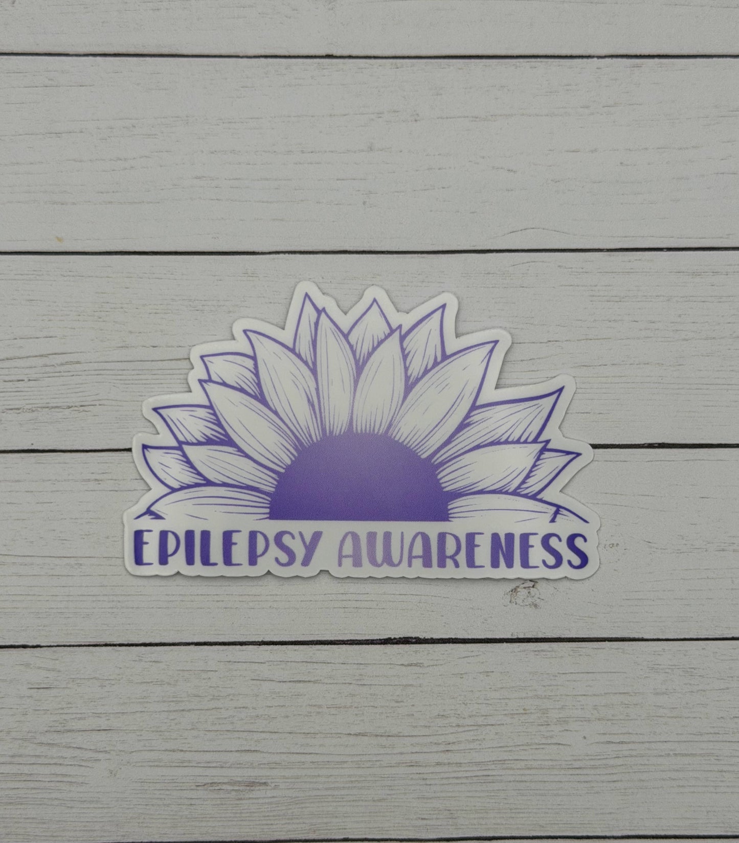 Epilepsy Awareness Sunflower Sticker