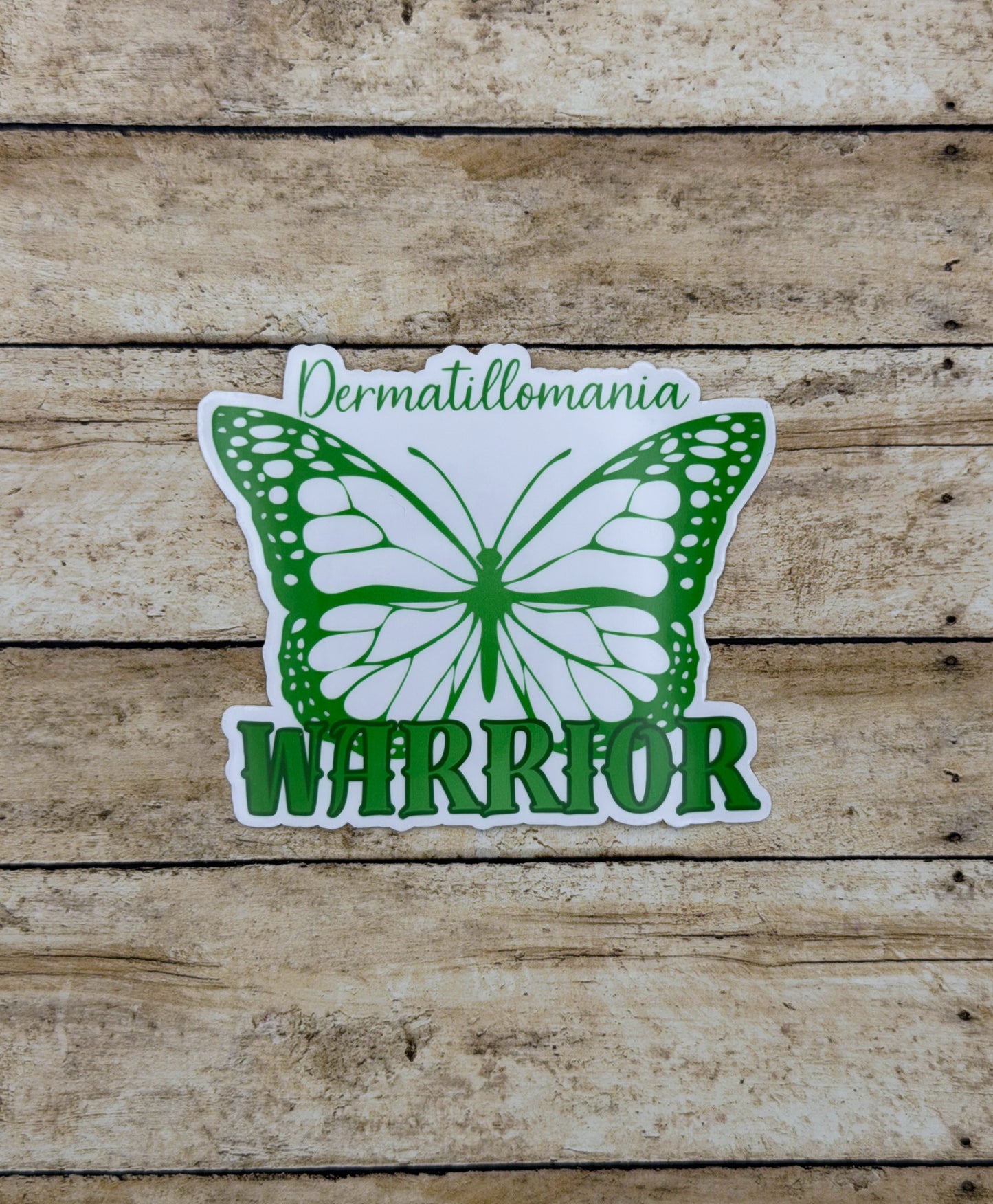 Dermatillomania Warrior Butterfly Sticker or Magnet