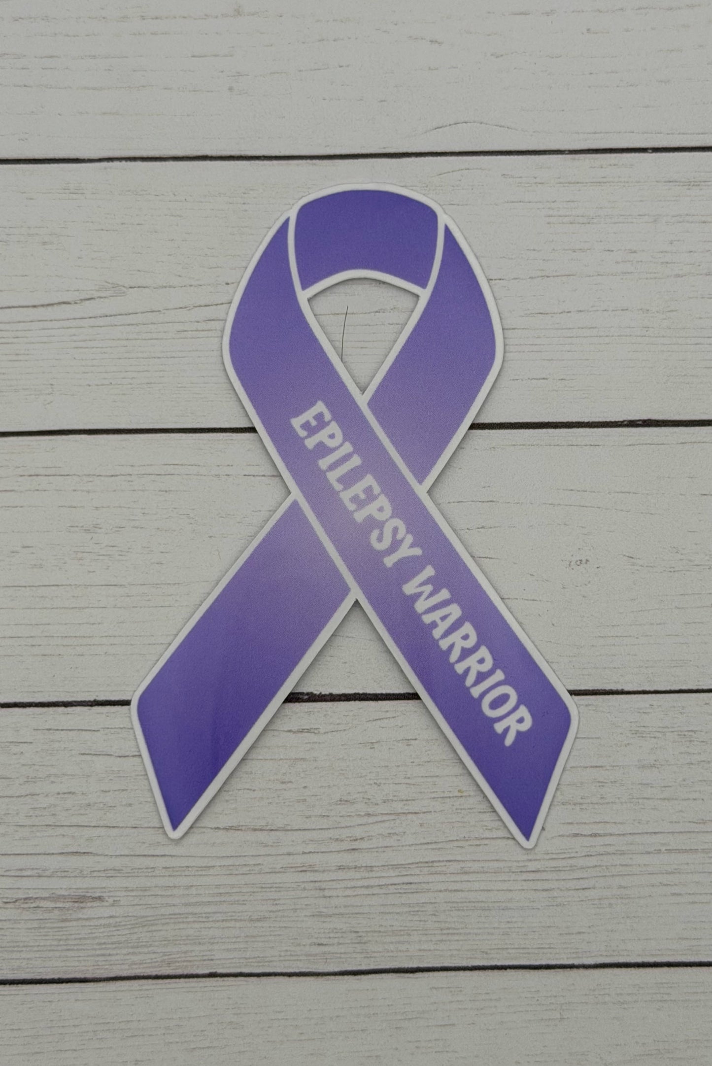 Epilepsy Warrior Ribbon Sticker