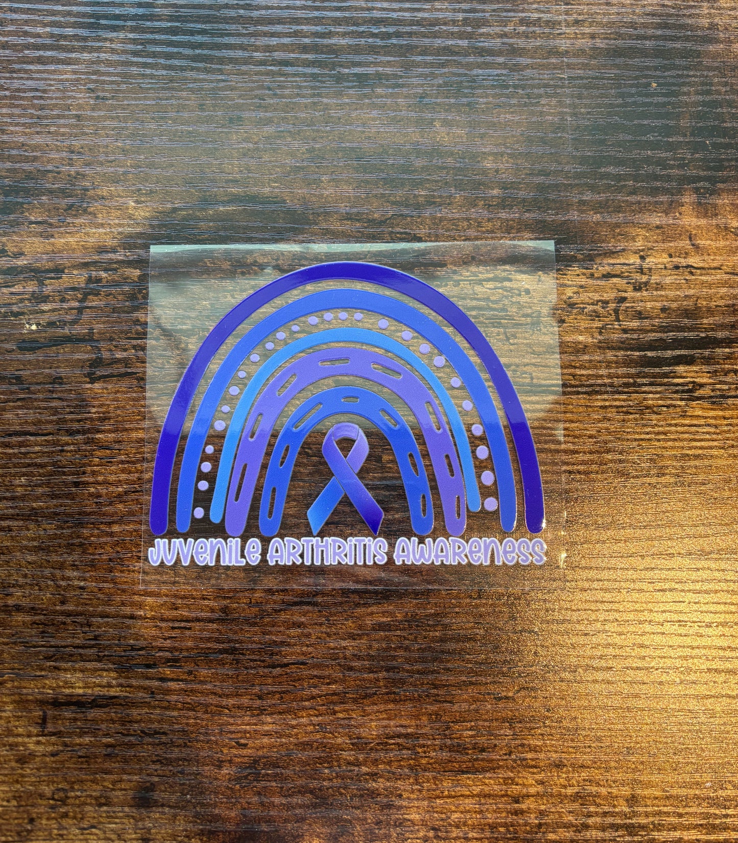 Juvenile Arthritis Awareness Rainbow Car Decal