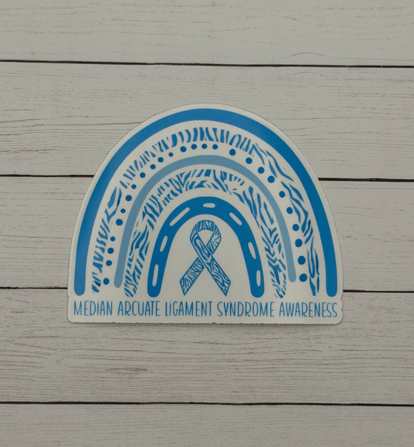 Median Arcuate Ligament Syndrome Awareness Rainbow Sticker