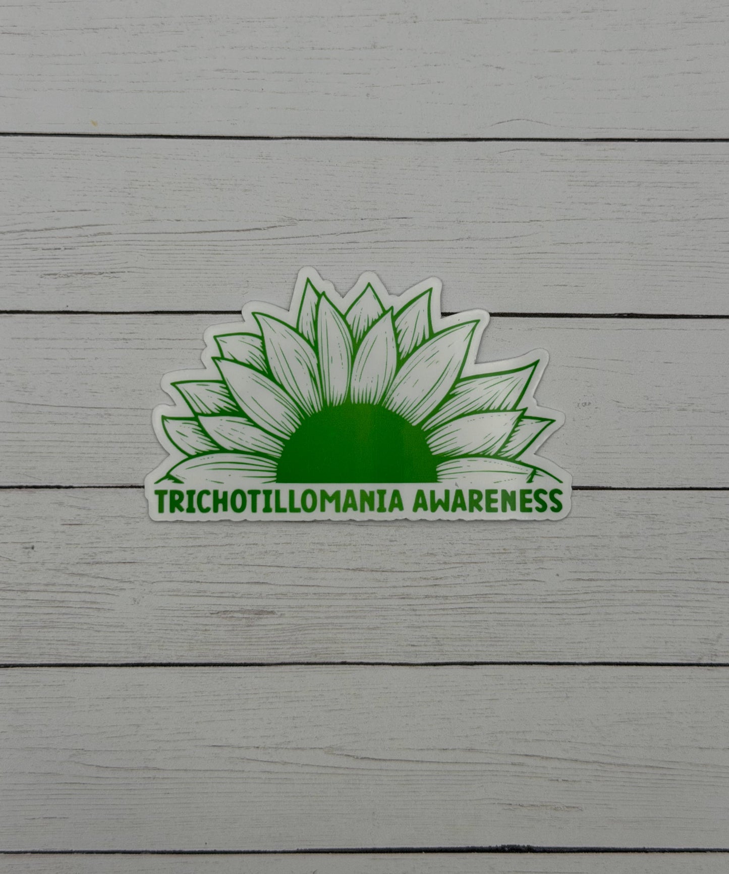 Trichotillomania Awareness Sunflower Sticker or Magnet