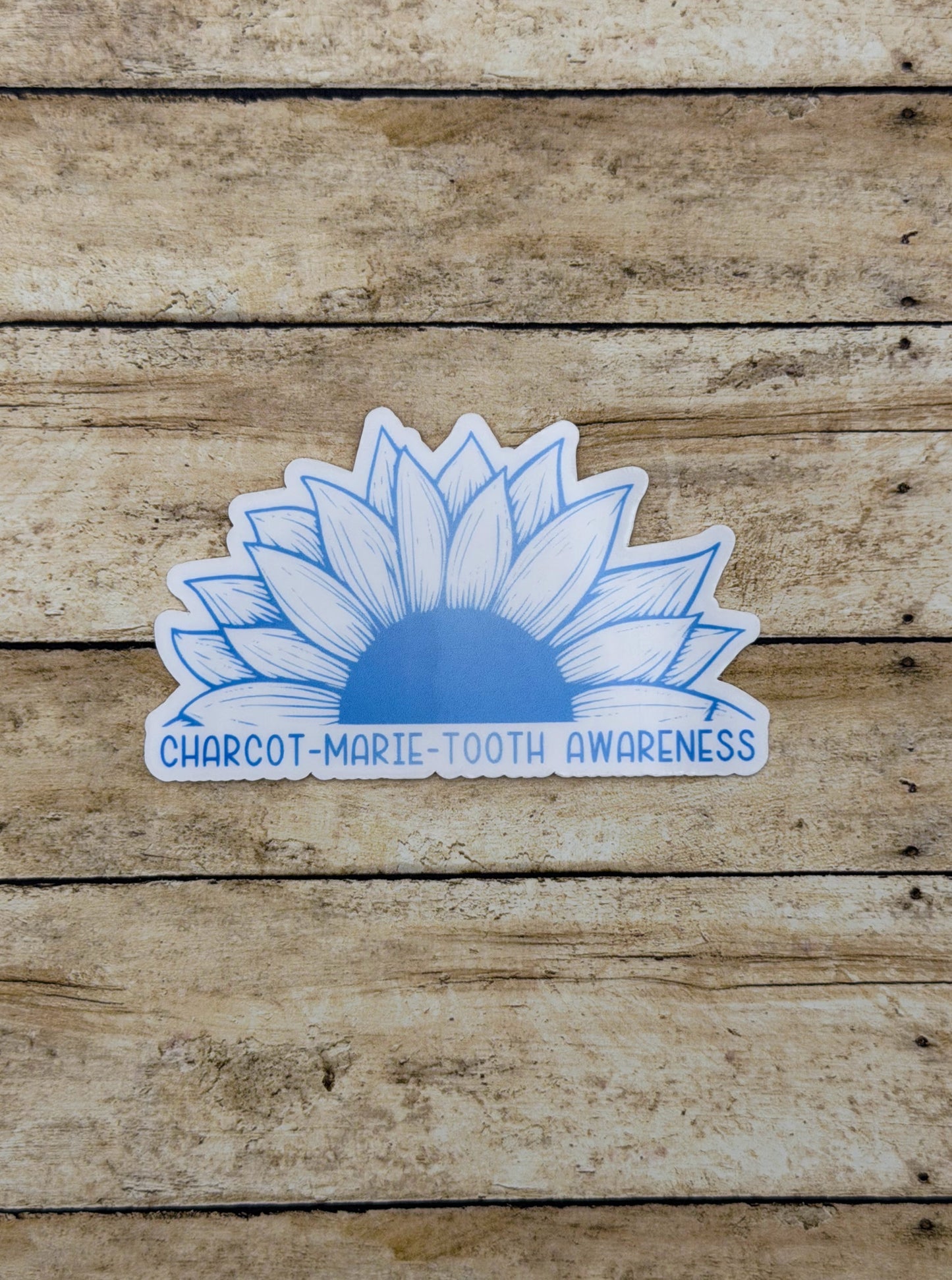 Charcot-Marie-Tooth Awareness Sunflower Sticker or Magnet