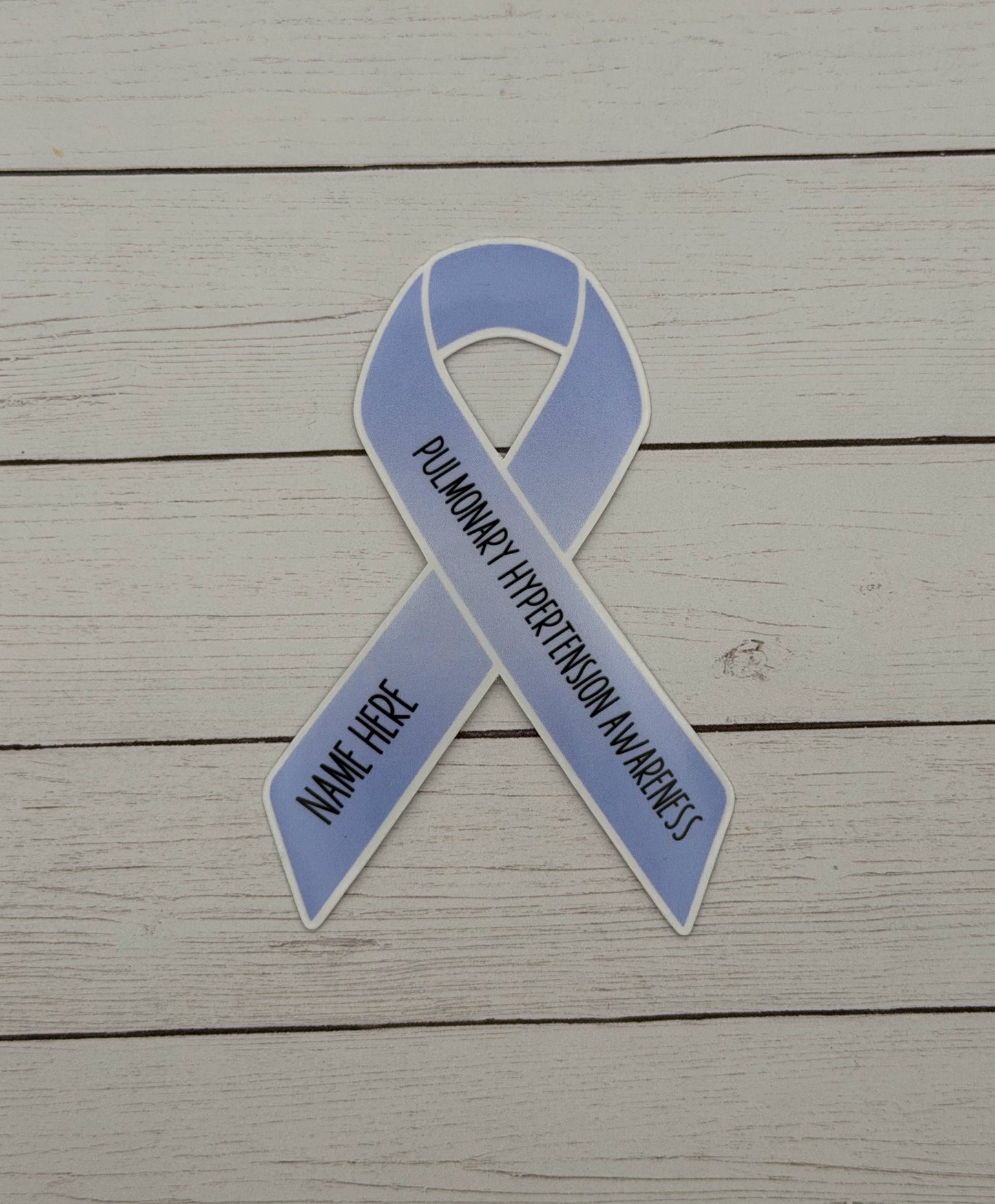 Pulmonary Hypertension Awareness Custom Ribbon Sticker