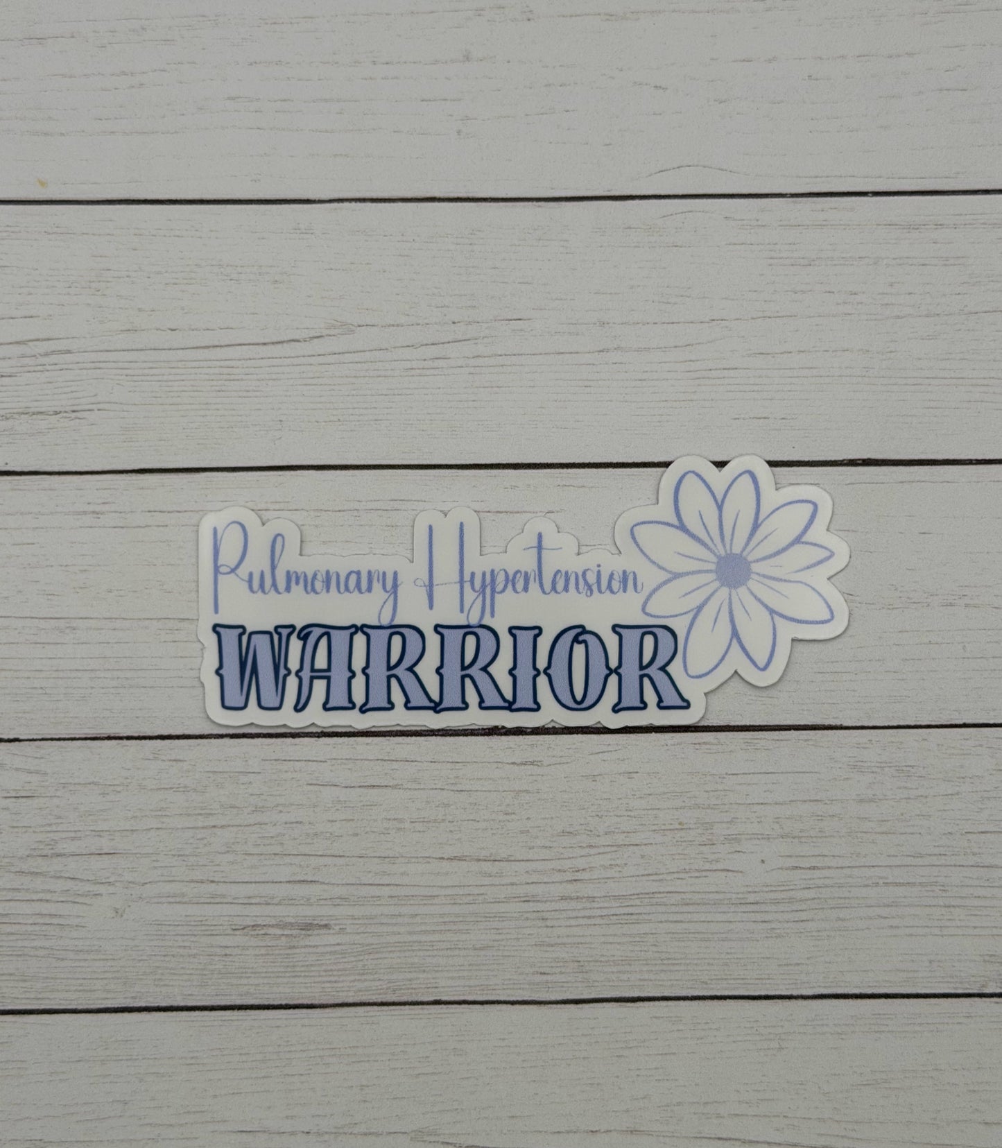 Pulmonary Hypertension Warrior Flower Sticker