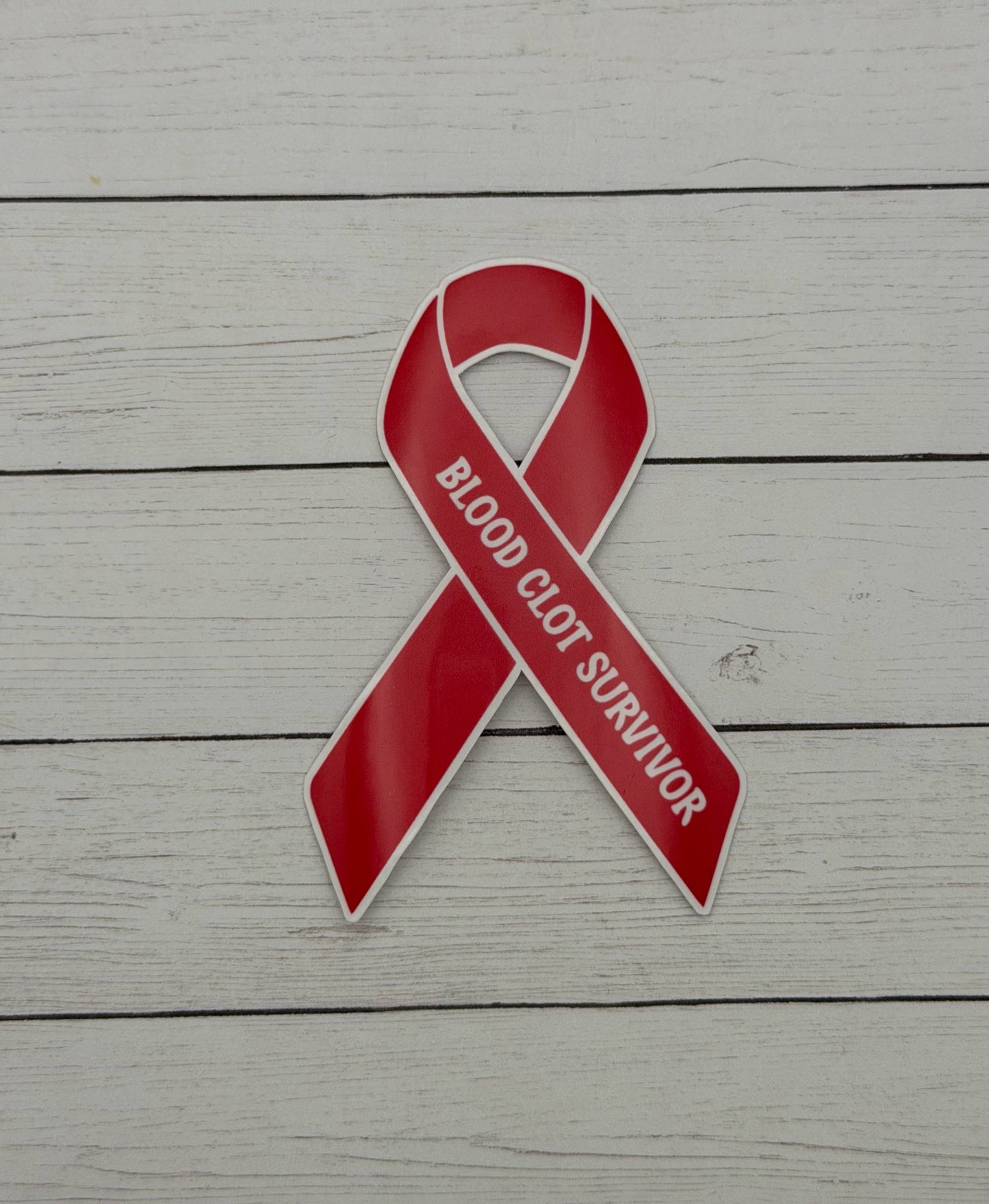 Blood Clot Survivor Ribbon Sticker