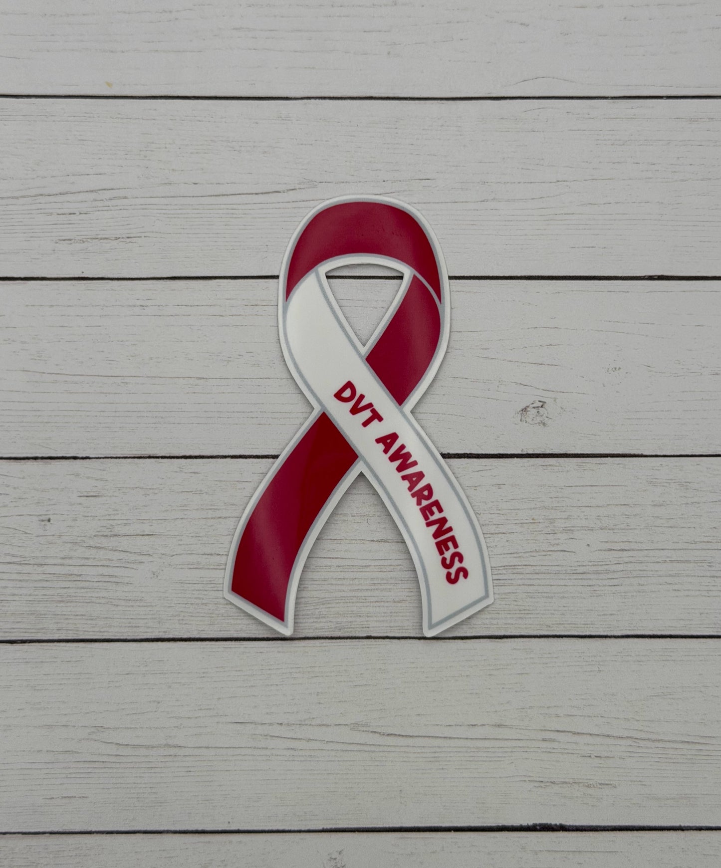 DVT Awareness Ribbon Sticker | Deep Vein Thrombosis