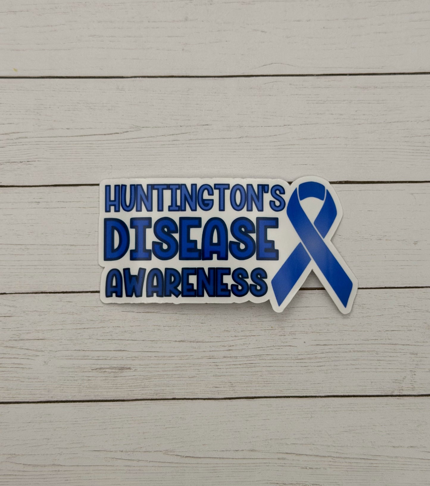 Huntington's Disease Awareness with Ribbon Sticker