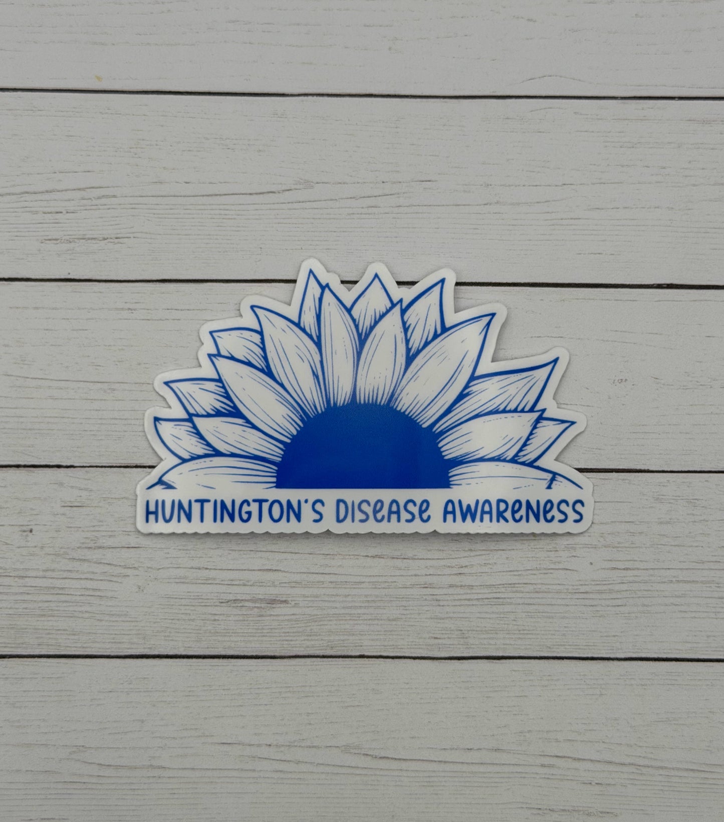 Huntington's Disease Awareness Sunflower Sticker