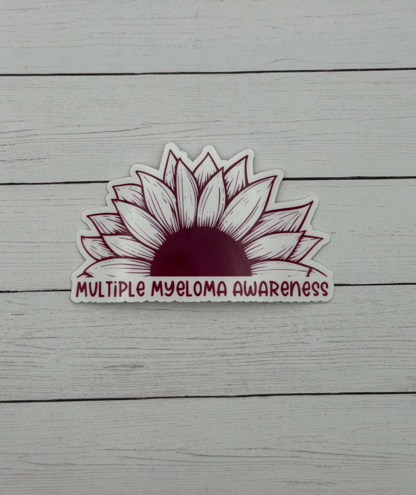 Multiple Myeloma Awareness Sunflower Sticker