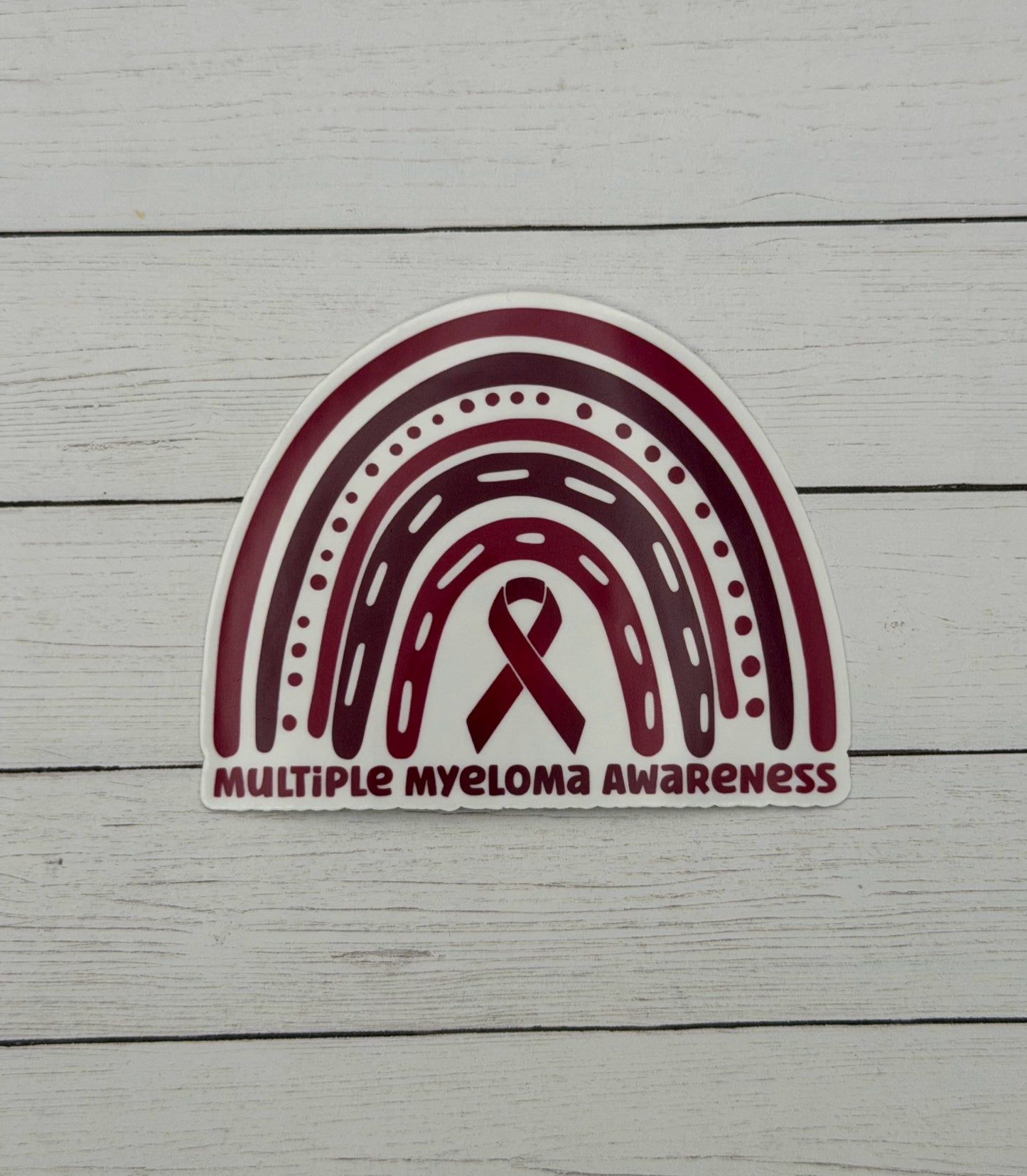 Multiple Myeloma Awareness Rainbow Sticker