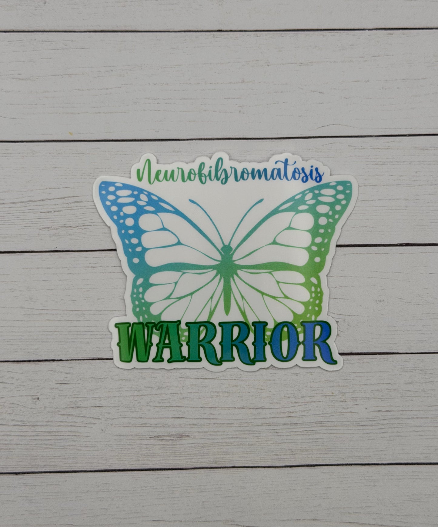 Neurofibromatosis Warrior Butterfly Sticker