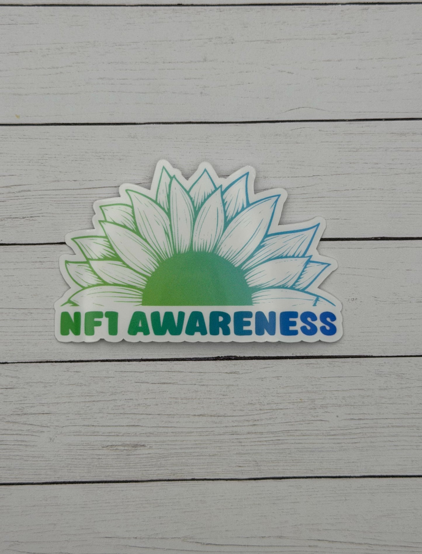 NF1 Awareness Sunflower Sticker | Neurofibromatosis Type 1