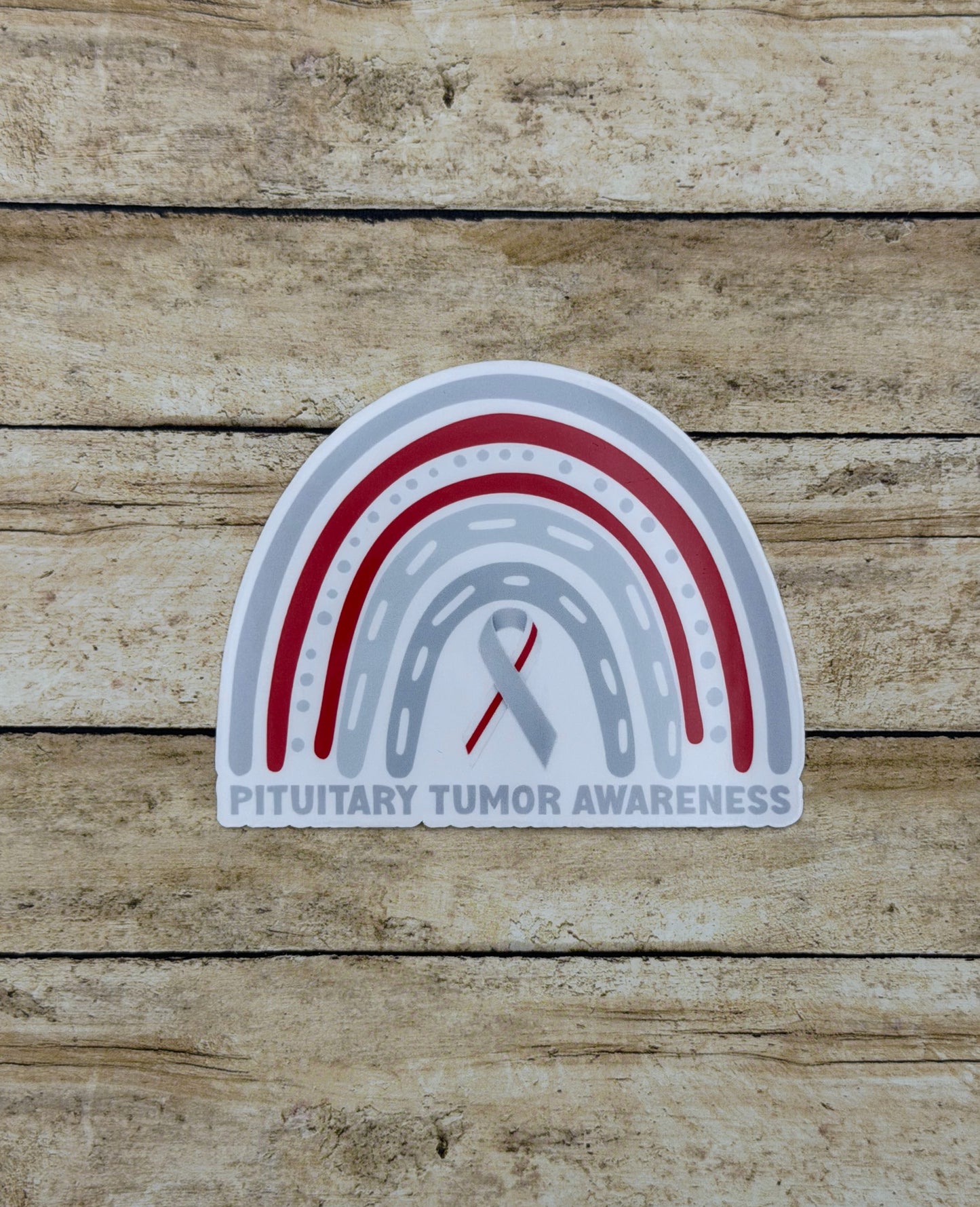 Pituitary Tumor Awareness Rainbow Sticker or Magnet