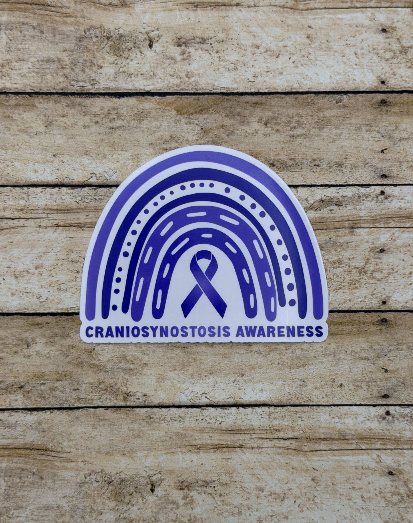 Craniosynostosis Awareness Rainbow Sticker or Magnet