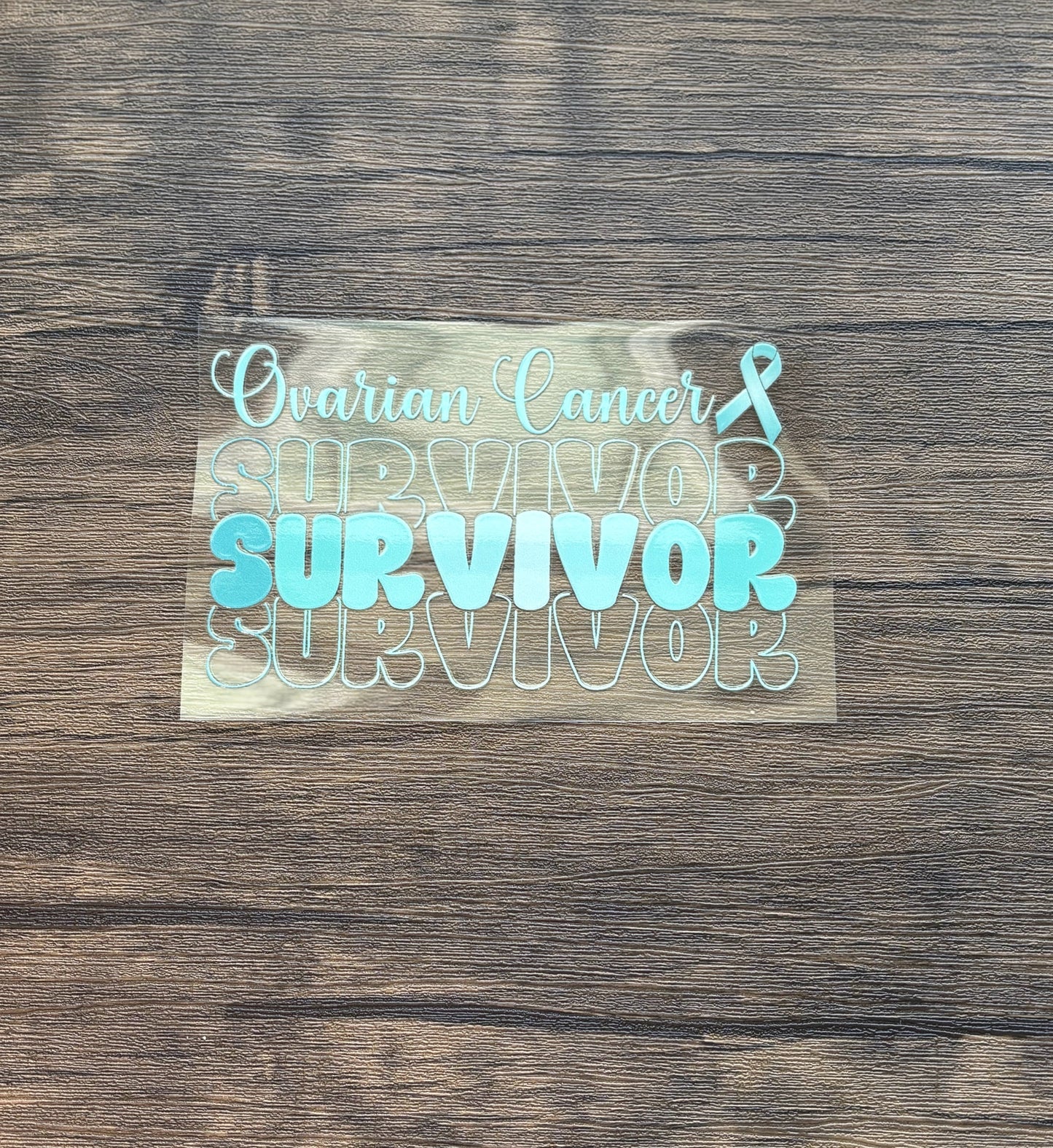 Ovarian Cancer Survivor Car Decal