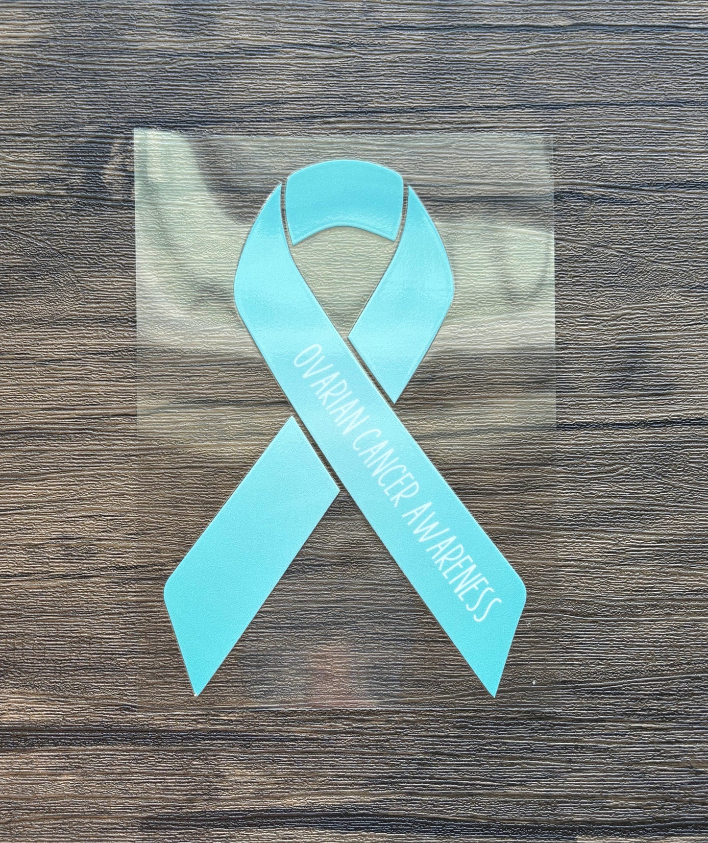 Ovarian Cancer Awareness Ribbon Car Decal
