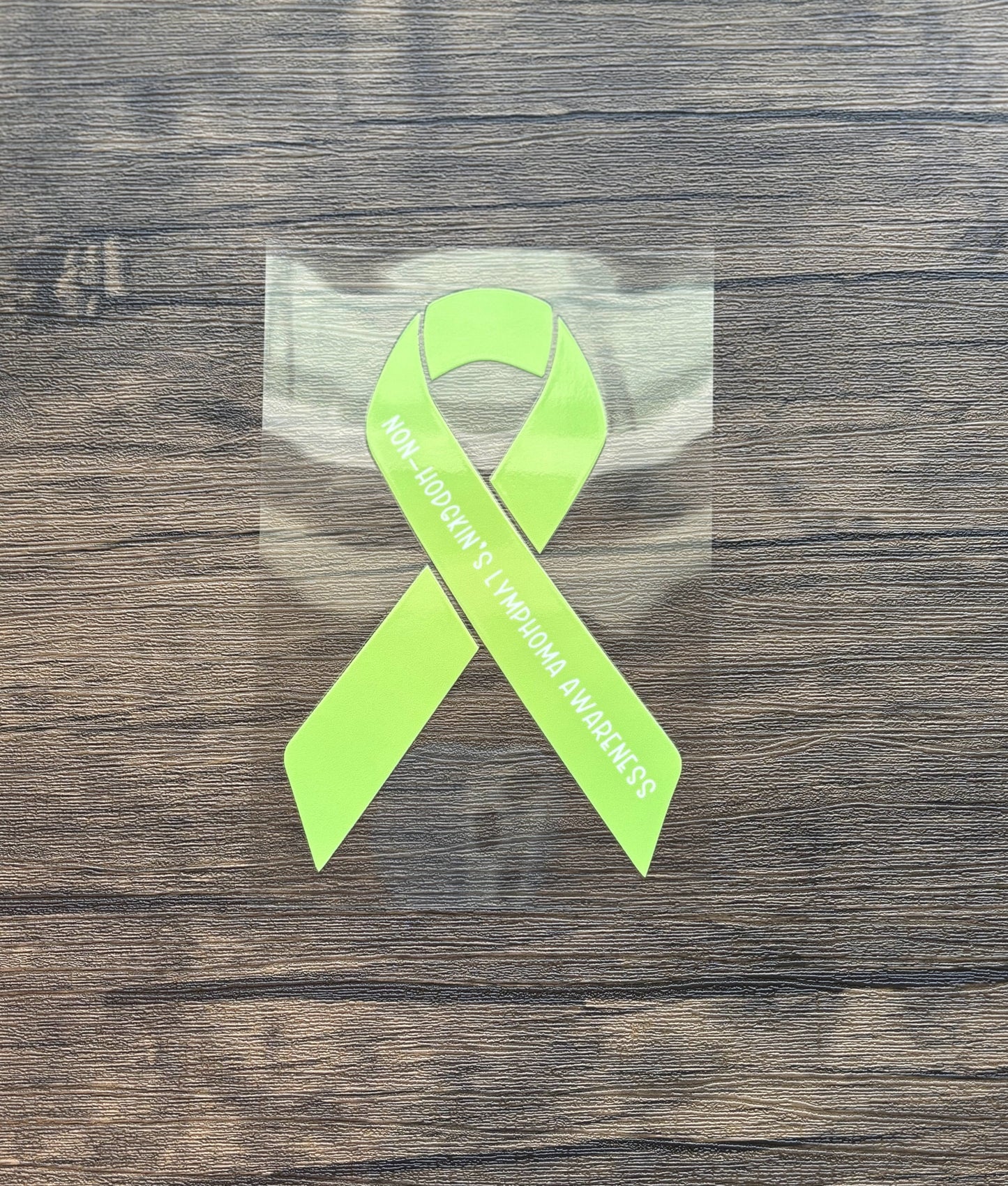 Non-Hodgkin's Lymphoma Awareness Ribbon Car Decal