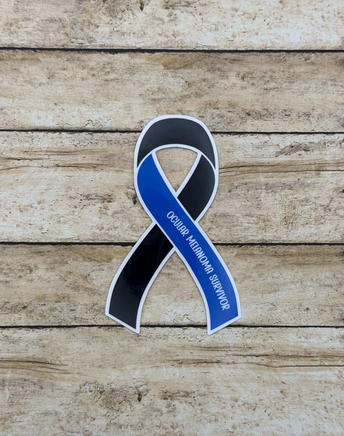 Ocular Melanoma Survivor Ribbon Sticker or Magnet