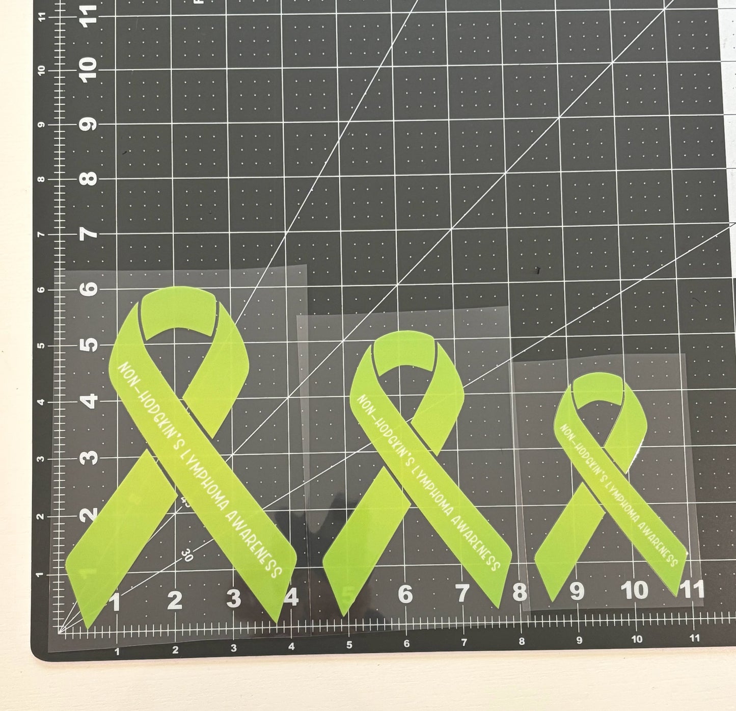 Non-Hodgkin's Lymphoma Awareness Ribbon Car Decal