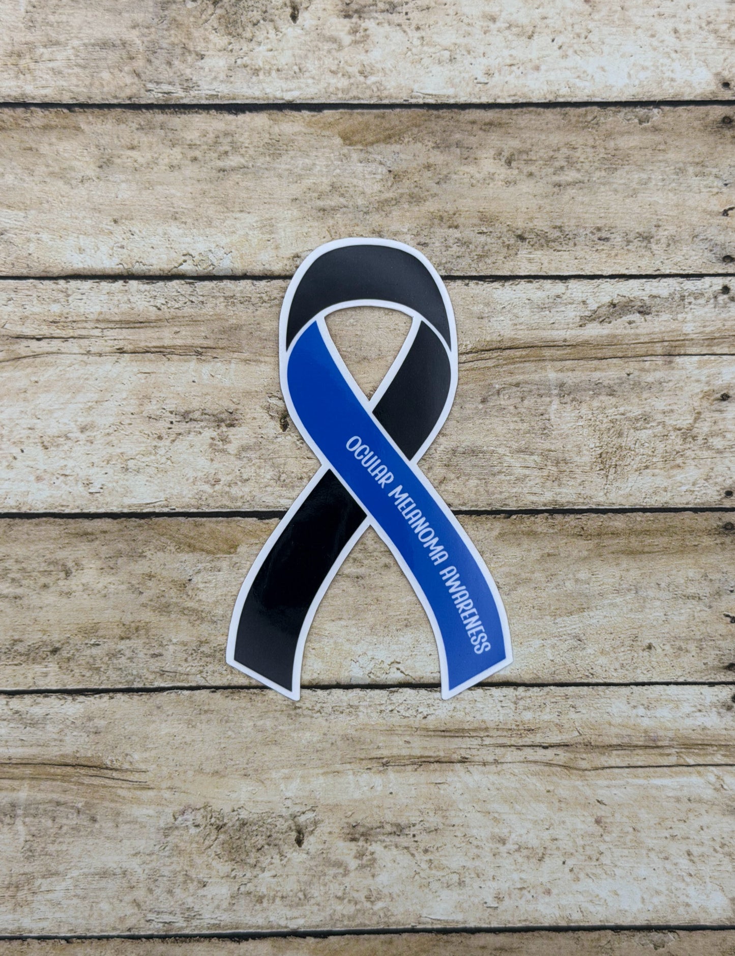 Ocular Melanoma Awareness Ribbon Sticker or Magnet