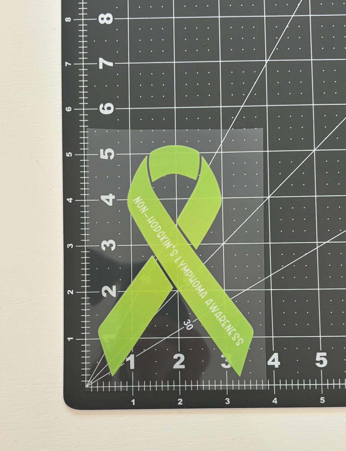 Non-Hodgkin's Lymphoma Awareness Ribbon Car Decal