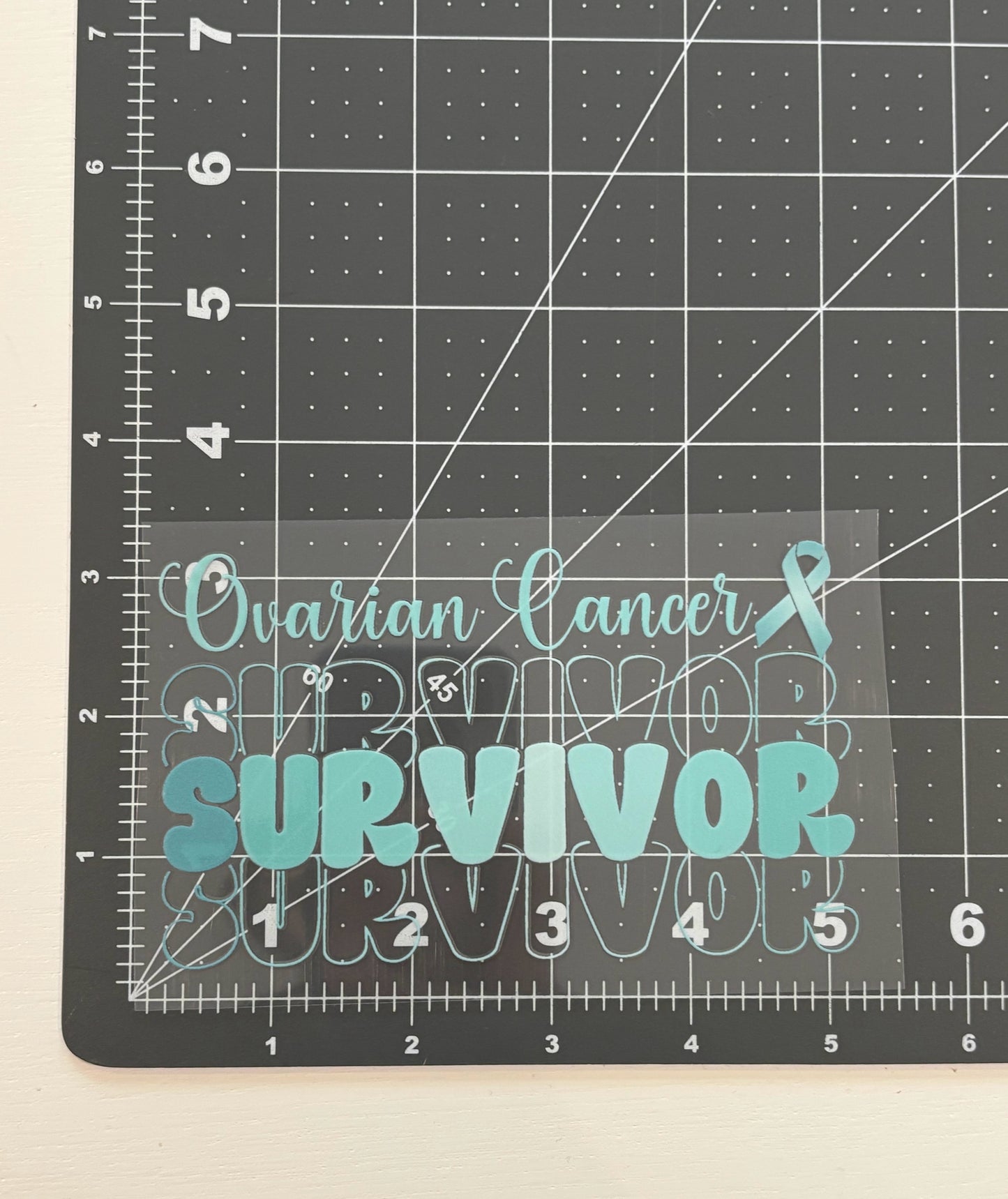 Ovarian Cancer Survivor Car Decal