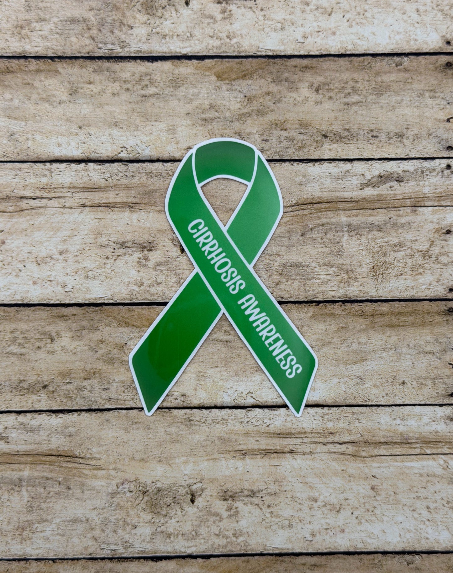 Cirrhosis Awareness Ribbon Sticker or Magnet