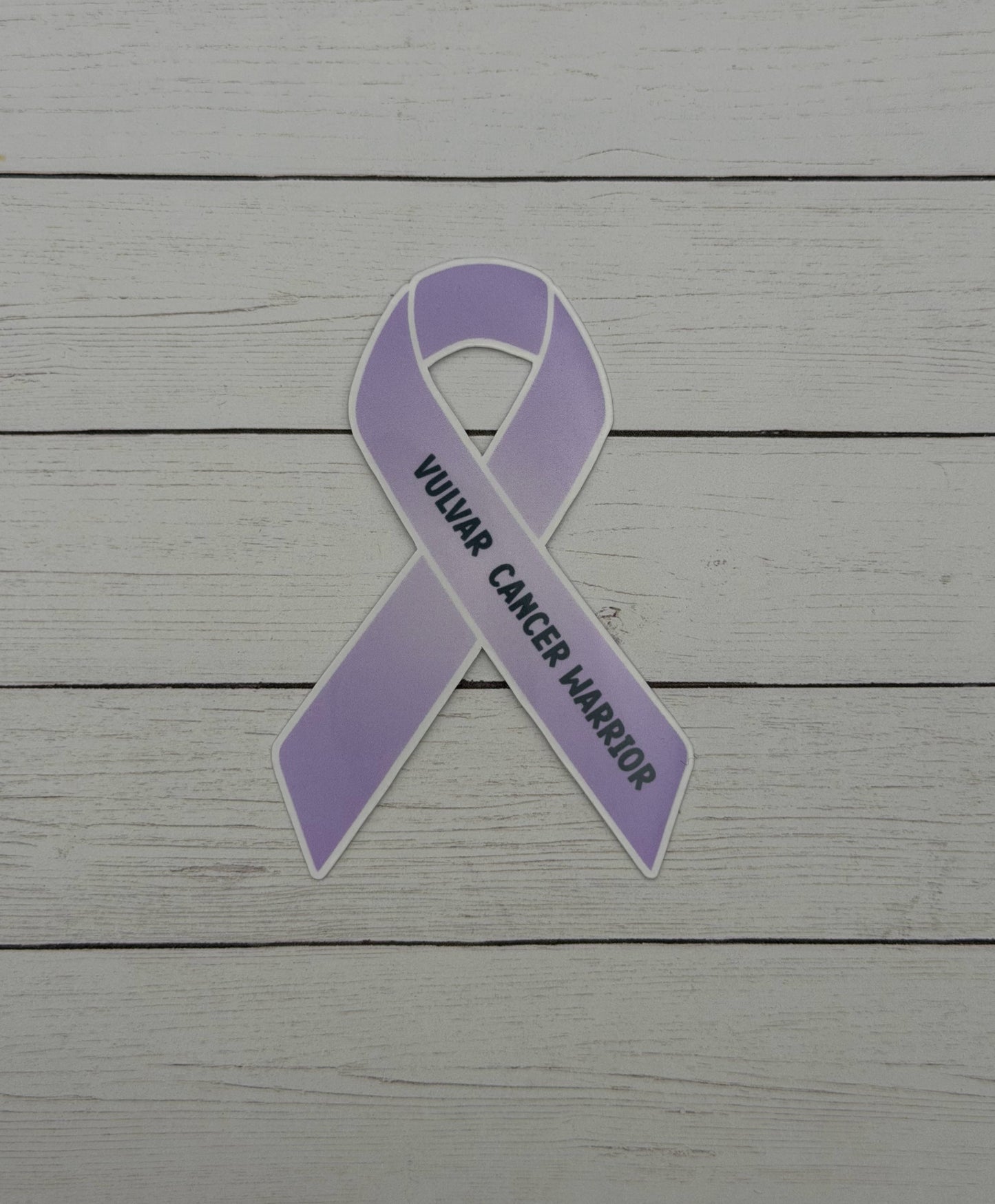Vulvar Cancer Warrior Ribbon Sticker or Magnet