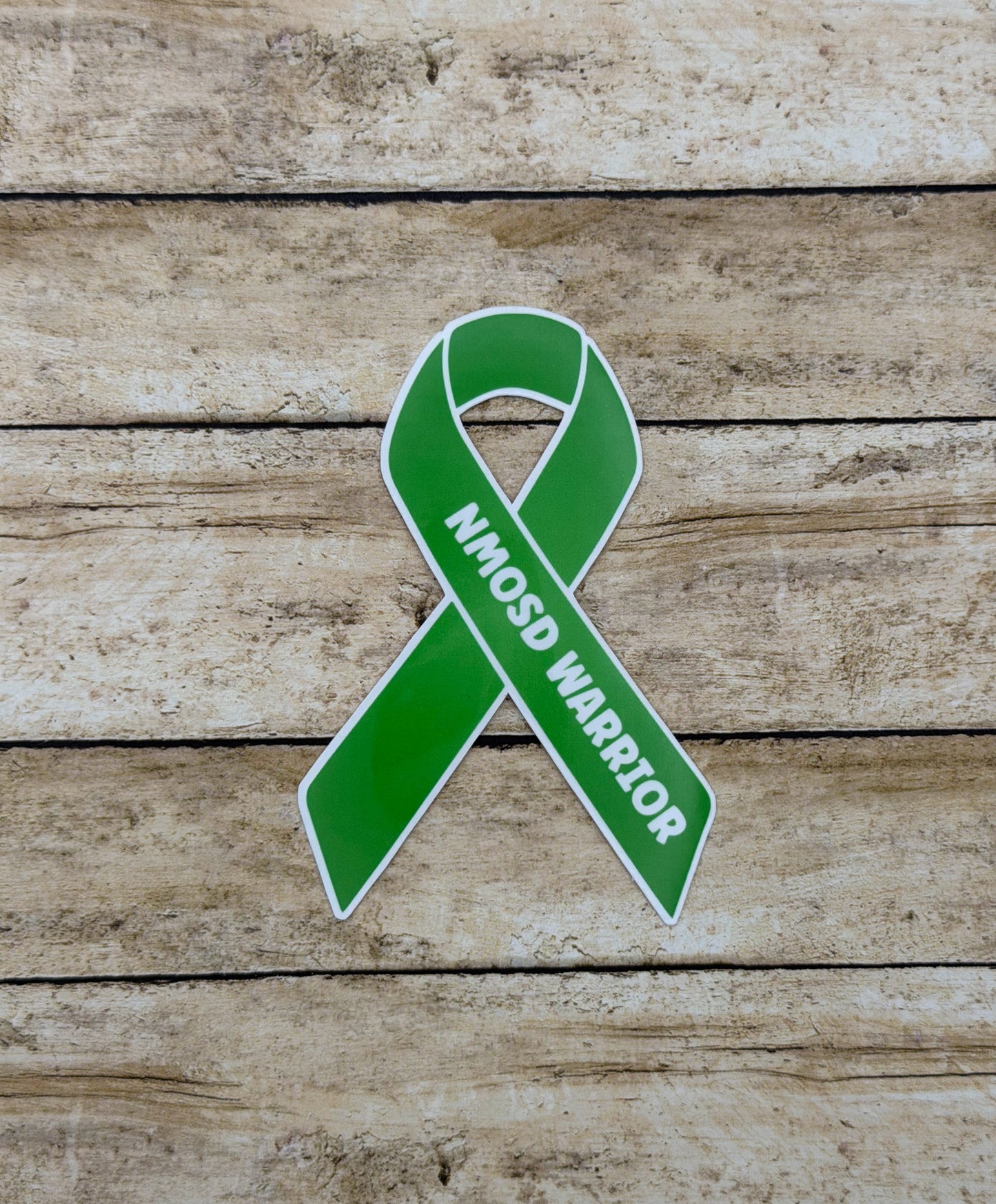 NMOSD Warrior Ribbon Sticker or Magnet | Neuromyelitis Optica Spectrum Disorder