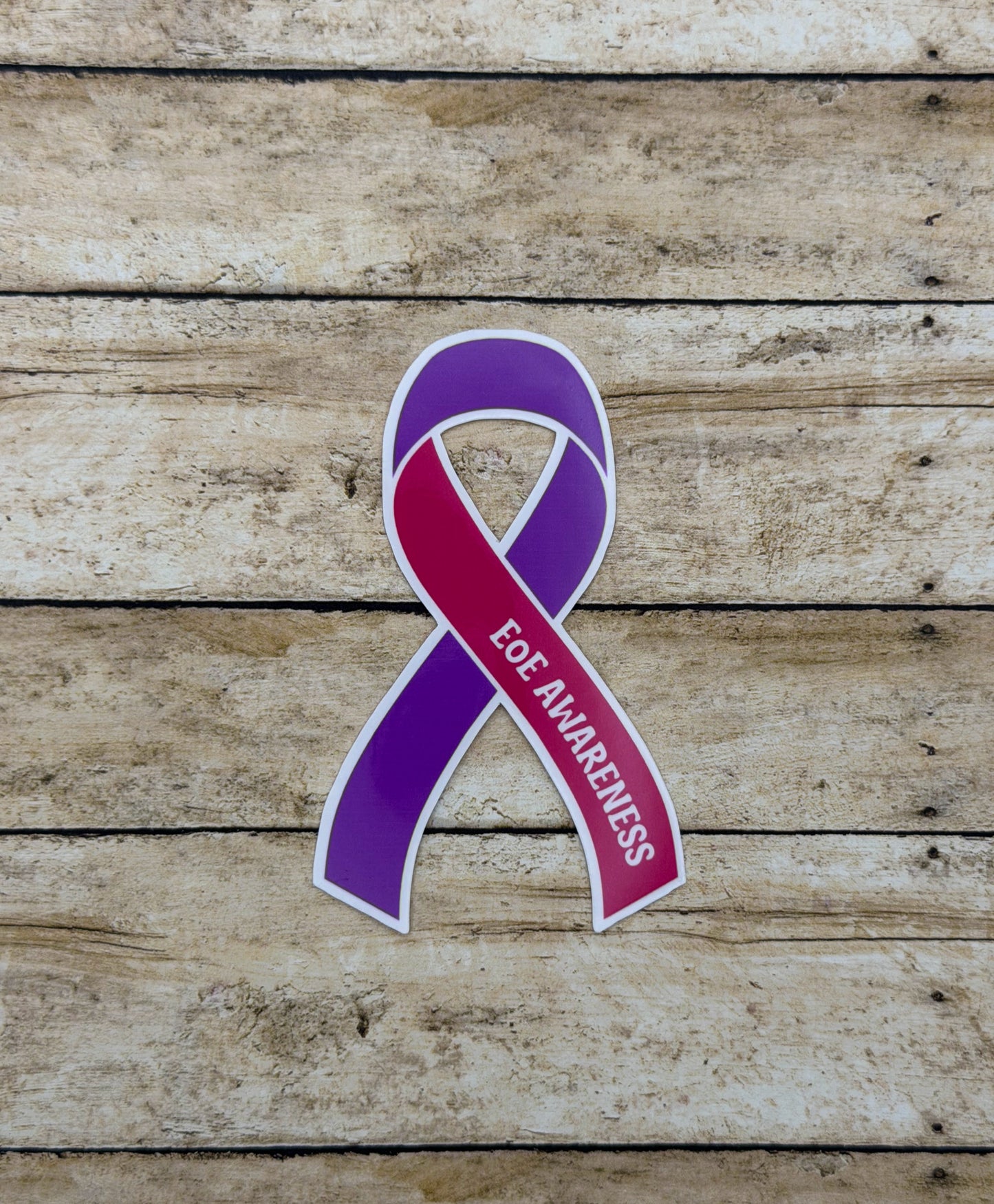 EoE Awareness Ribbon Sticker or Magnet | Eosinophilic Esophagitis