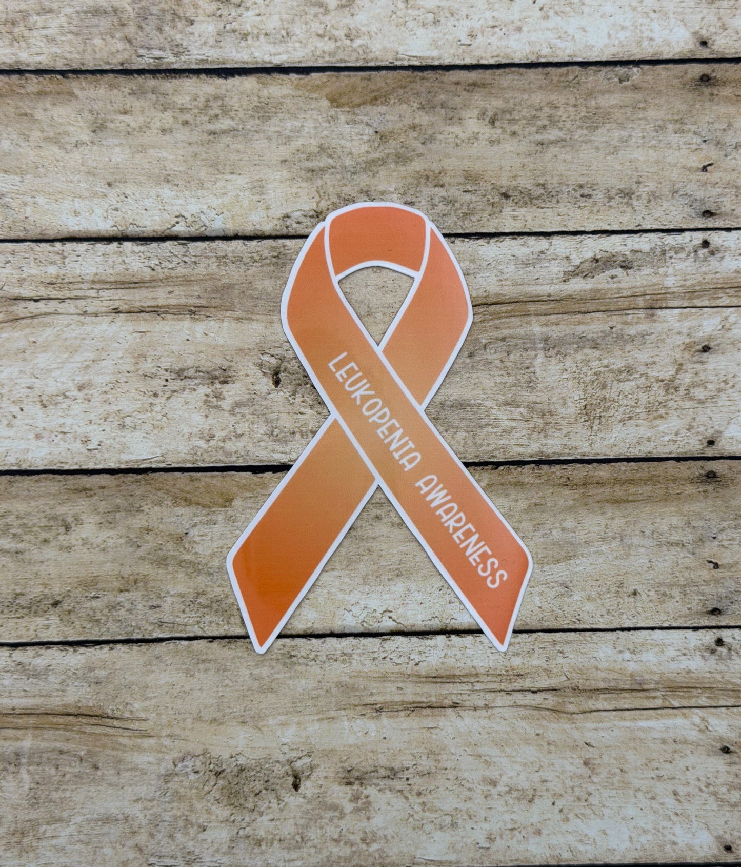 Leukopenia Awareness Ribbon Sticker or Magnet