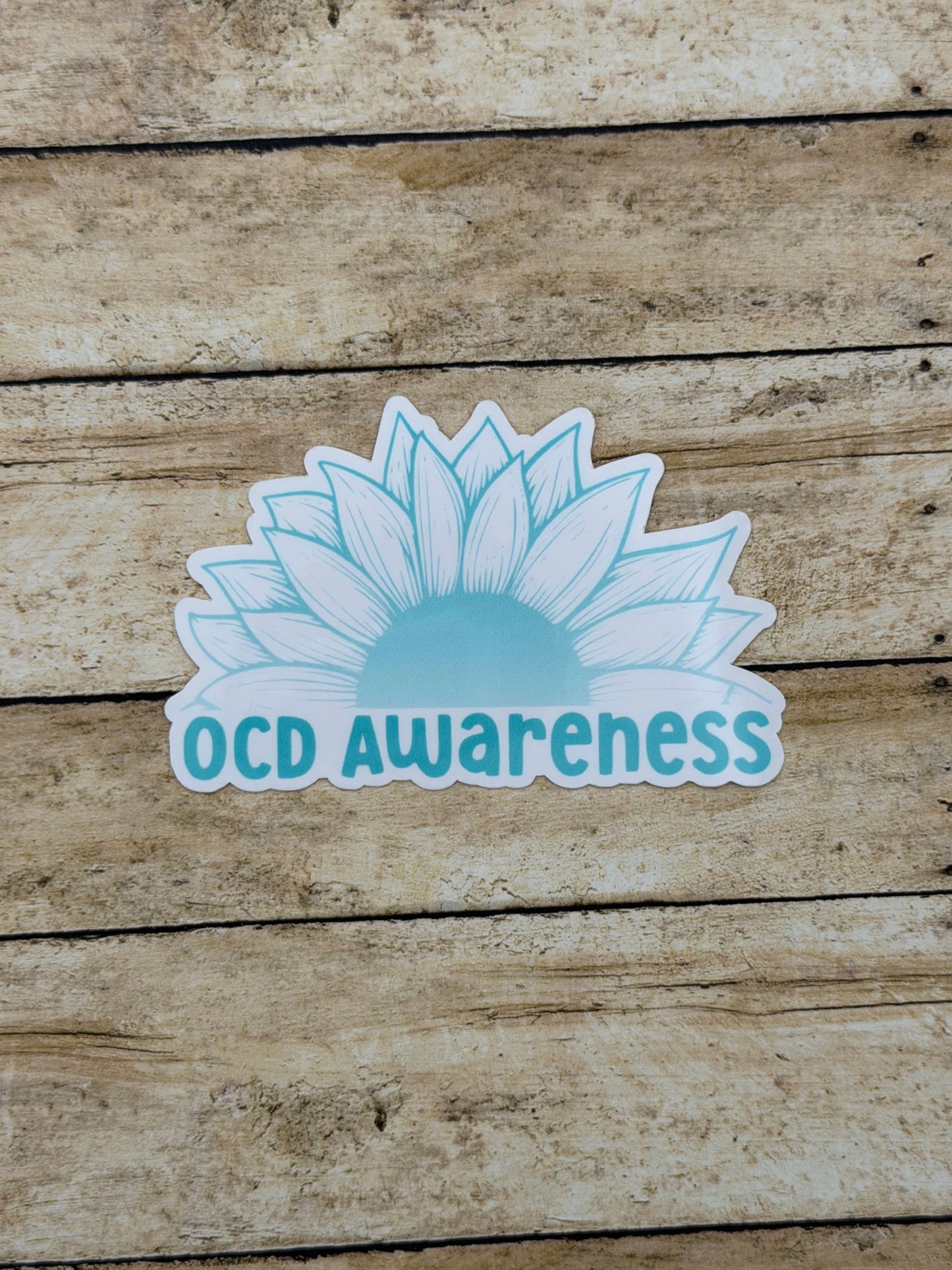 OCD Awareness Sunflower Sticker or Magnet | Obsessive-Compulsive Disorder