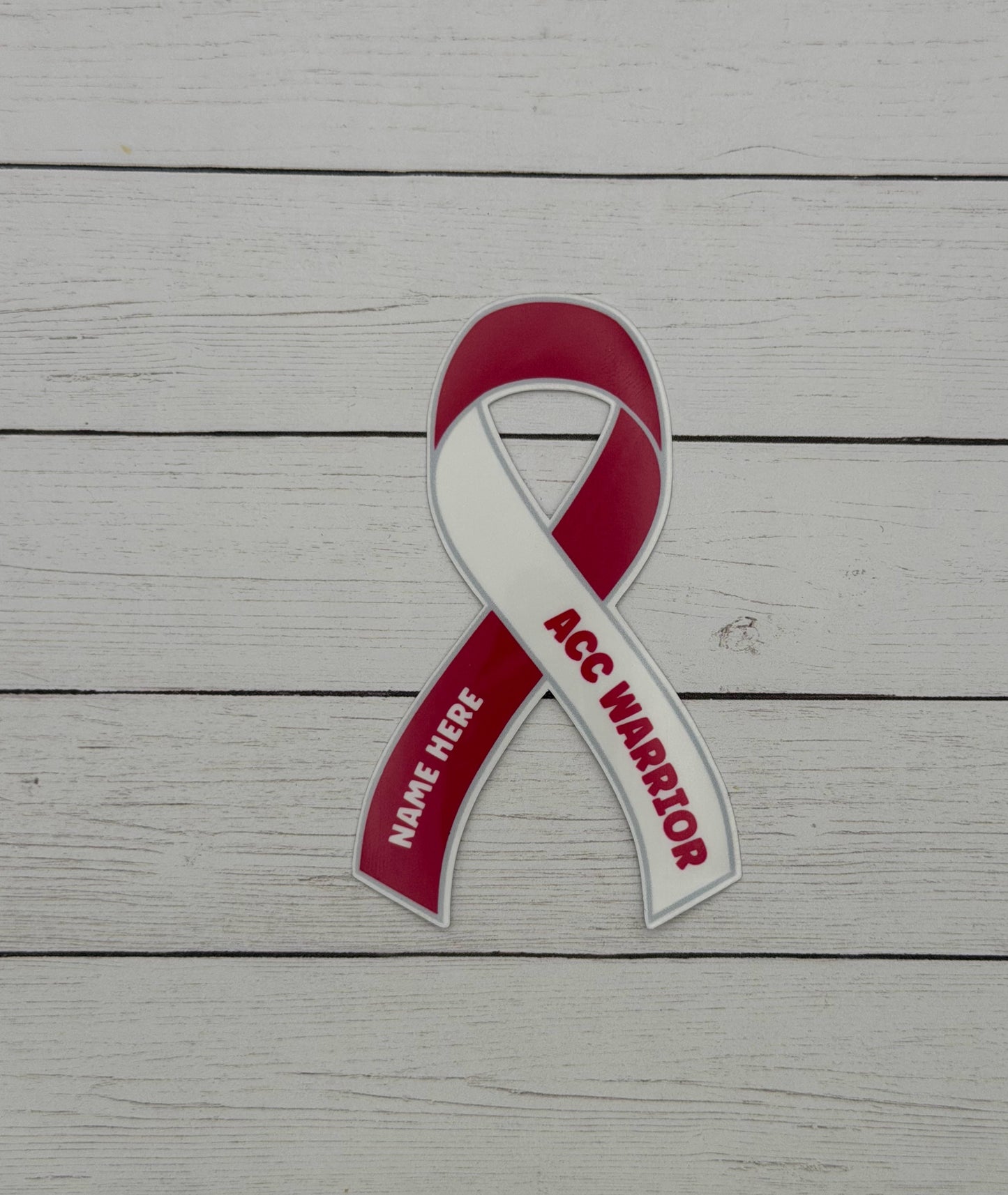 ACC Warrior Custom Ribbon Sticker | Adenoid Cystic Carcinoma