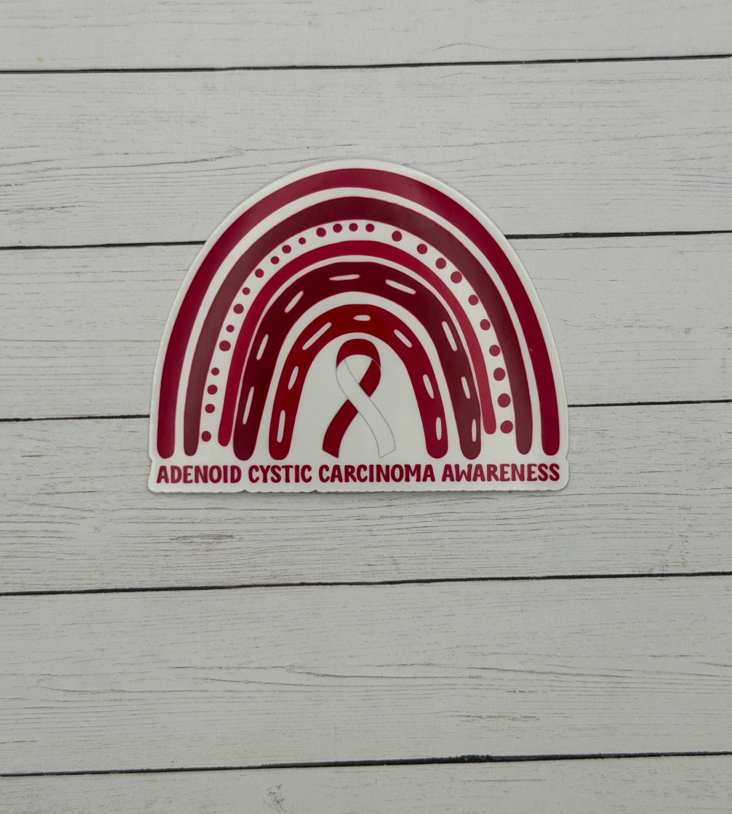 Adenoid Cystic Carcinoma Awareness Rainbow Sticker | ACC