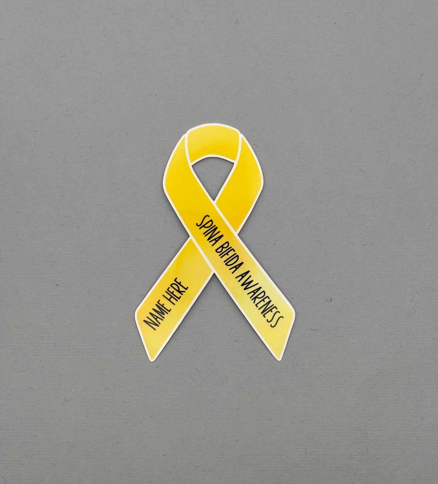 Spina Bifida Awareness Custom Ribbon Sticker