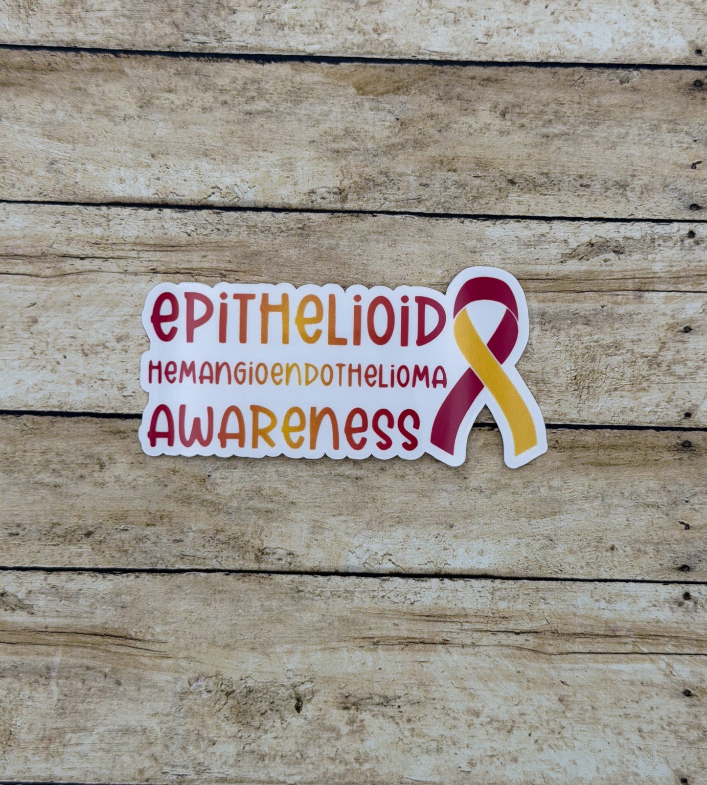 Epithelioid Hemangioendothelioma Awareness with Ribbon Sticker | EHE