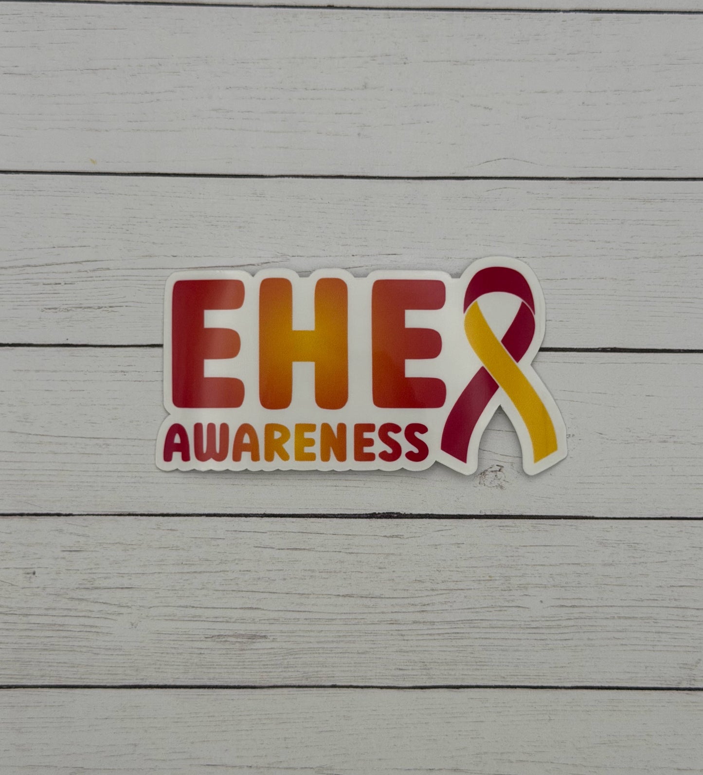 EHE Awareness with Ribbon Sticker | Epithelioid Hemangioendothelioma