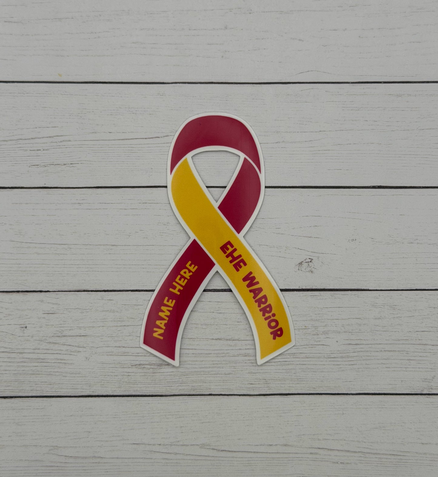 EHE Warrior Custom Ribbon Sticker | Epithelioid Hemangioendothelioma