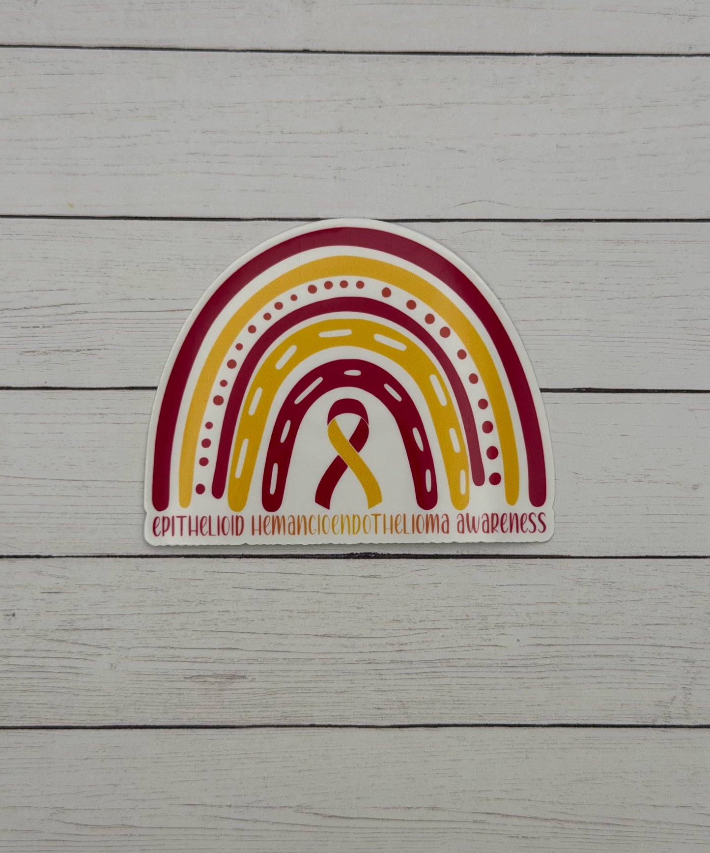 Epithelioid Hemangioendothelioma Awareness Rainbow Sticker | EHE