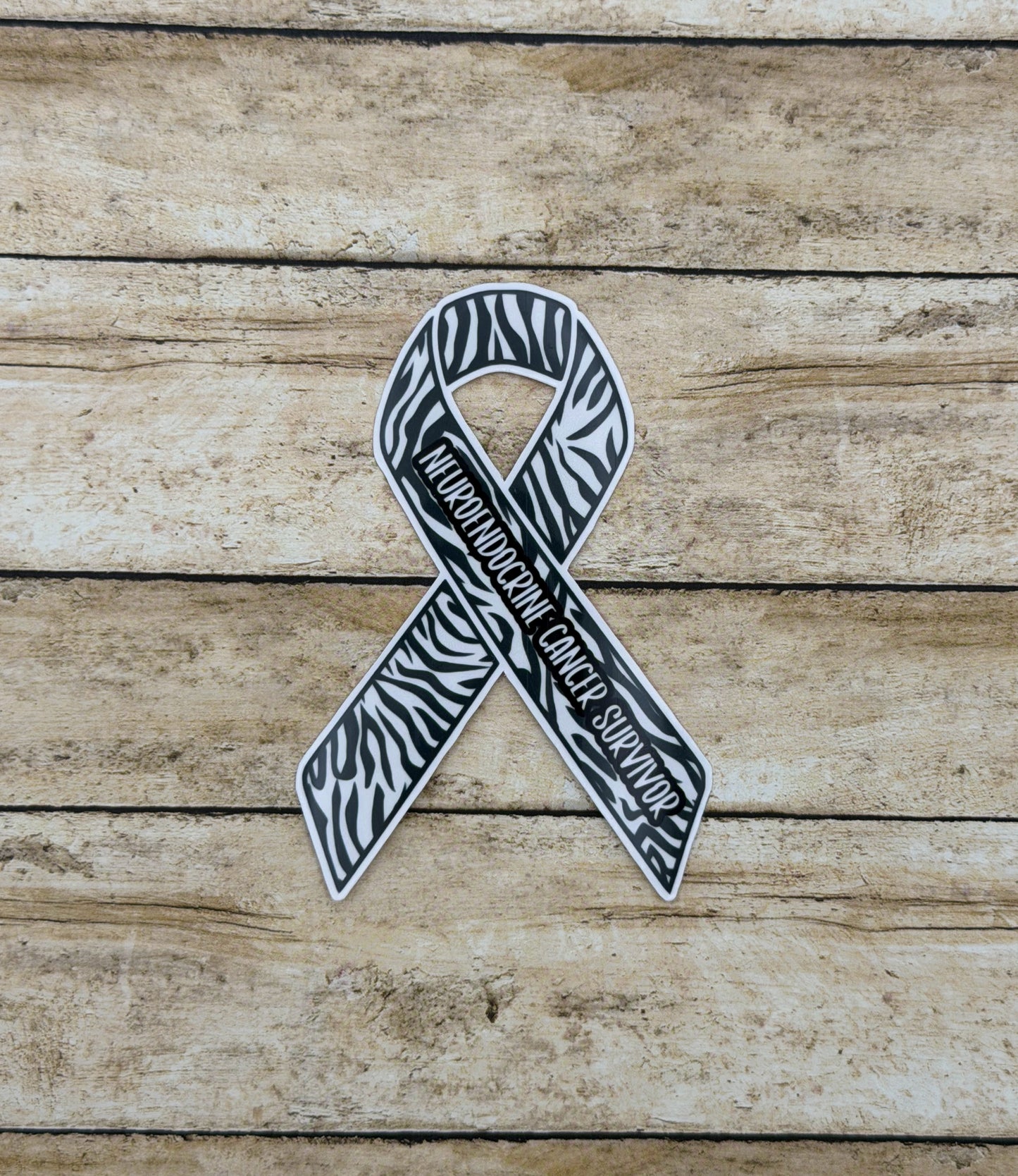 Neuroendocrine Cancer Survivor Ribbon Sticker or Magnet