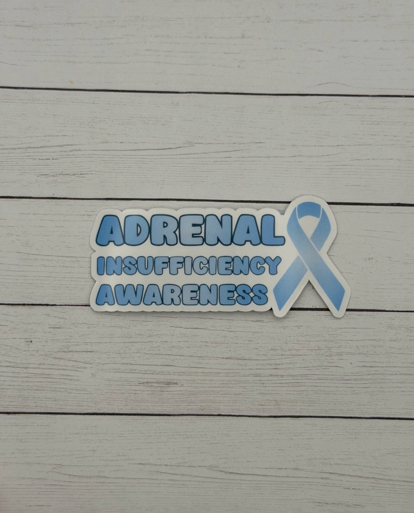 Adrenal Insufficiency Awareness with Ribbon Sticker