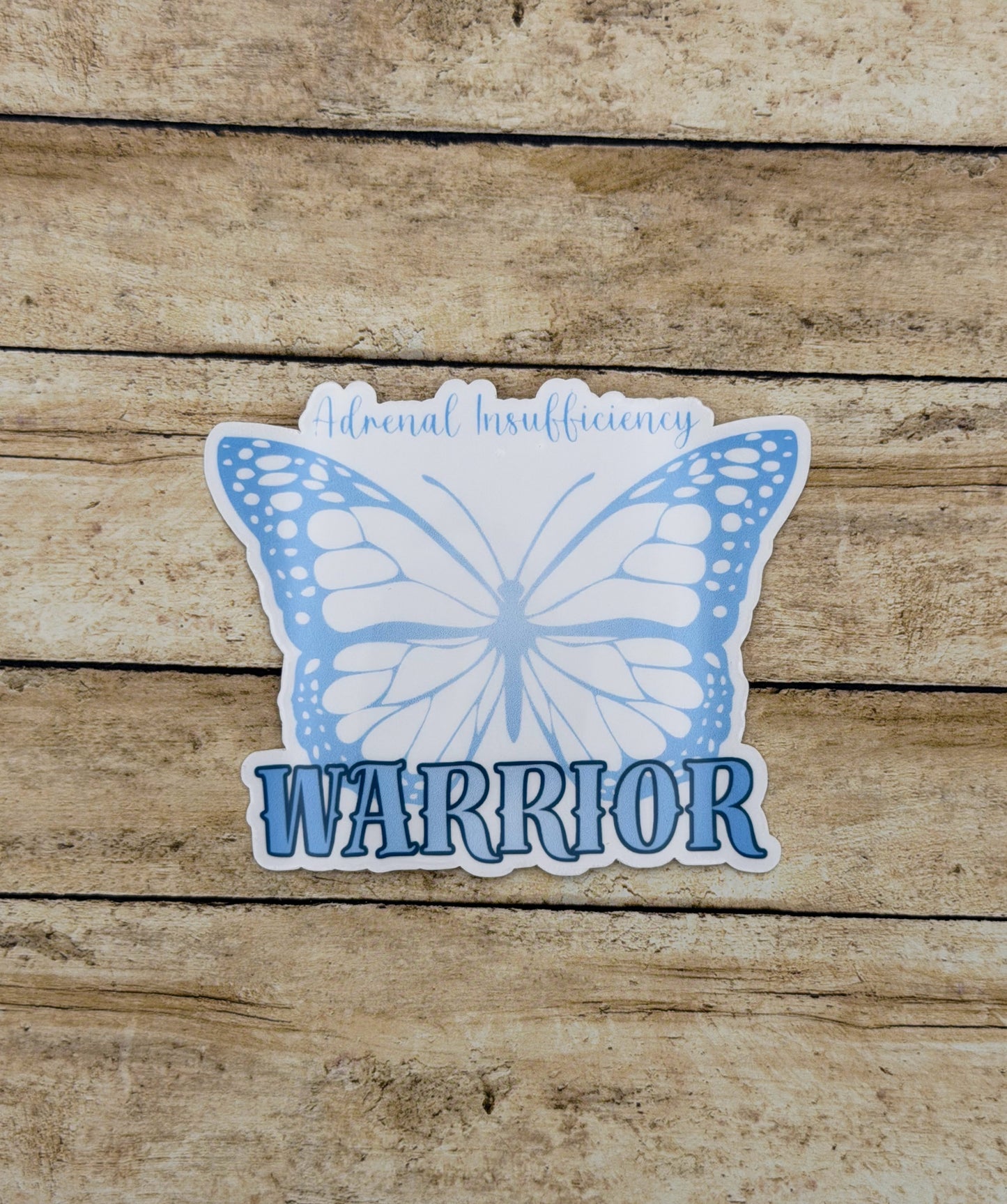 Adrenal Insufficiency Warrior Butterfly Sticker