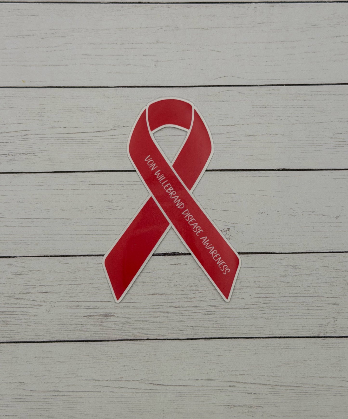 Von Willebrand Disease Awareness Ribbon Sticker