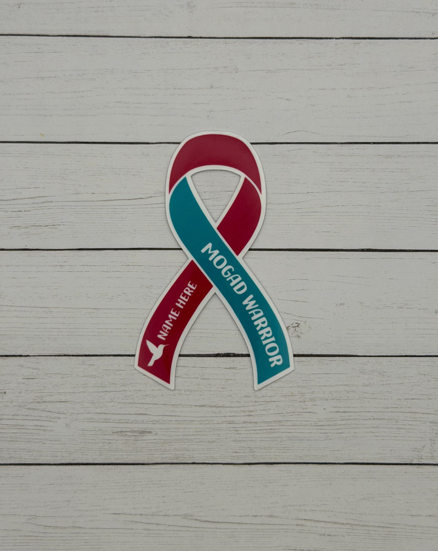 MOGAD Warrior Custom Ribbon Sticker | MOG Antibody Disease
