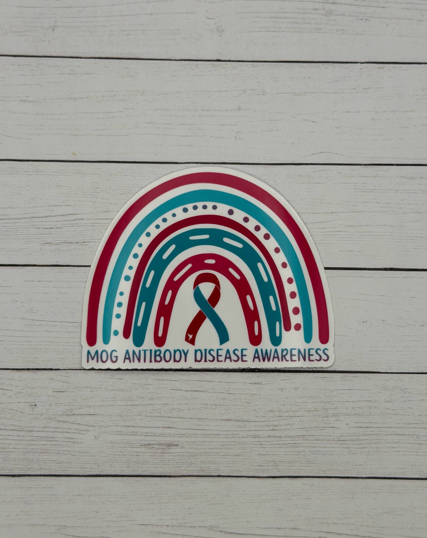 MOG Antibody Disease Awareness Rainbow Sticker | MOGAD