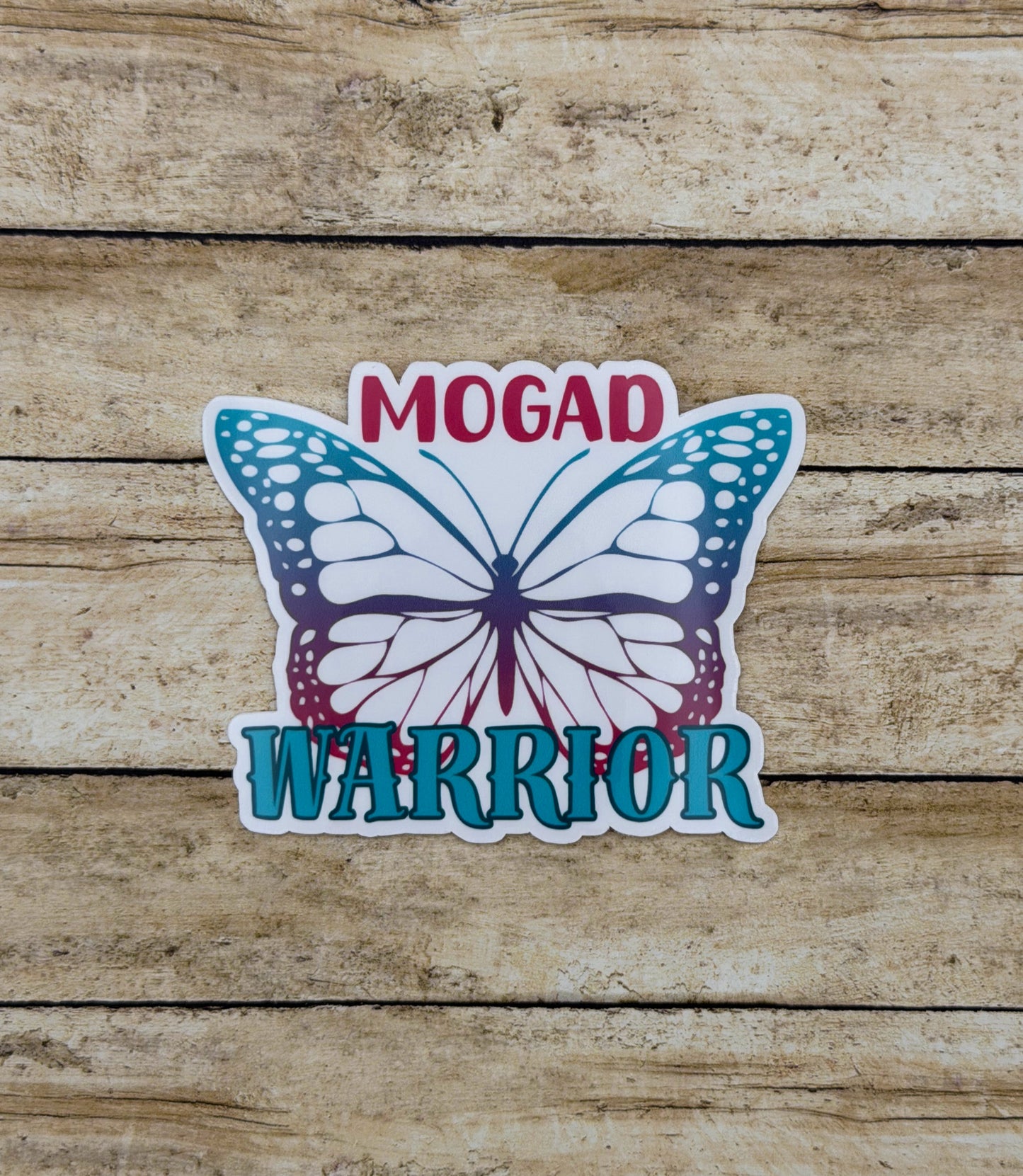 MOGAD Warrior Butterfly Sticker | MOG Antibody Disease