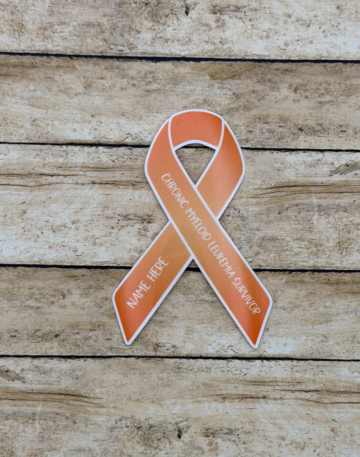 Chronic Myeloid Leukemia Survivor Custom Ribbon Sticker